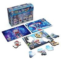 PAW Patrol: The Movie, 4-Pack of Wooden Puzzles, 24-Piece Jigsaw Toy Gift Set with Interchangeable Characters