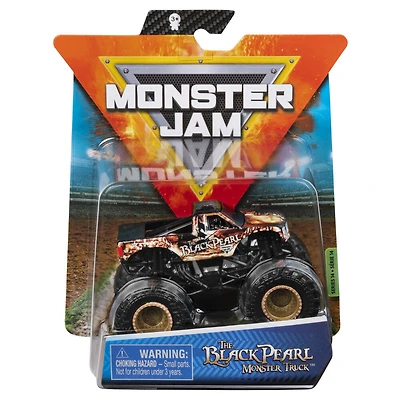 Monster Jam, Monster truck Black Pearl officiel, véhicule en métal moulé, série  Arena Favorites, échelle 1:64