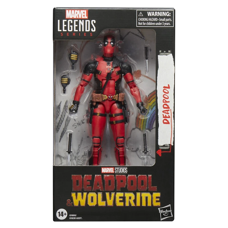 Marvel Legends Series Deadpool & Wolverine, figurine de collection Deadpool pour adultes
