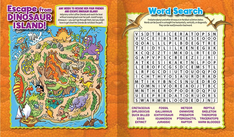 3D Book and Puzzle Pteradactyl - Édition anglaise