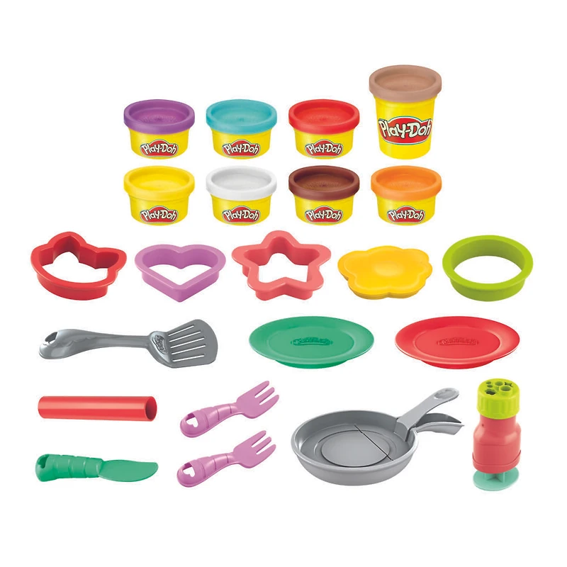 Play-Doh Kitchen Creations Crêpes sautées, jouet petit-déjeuner