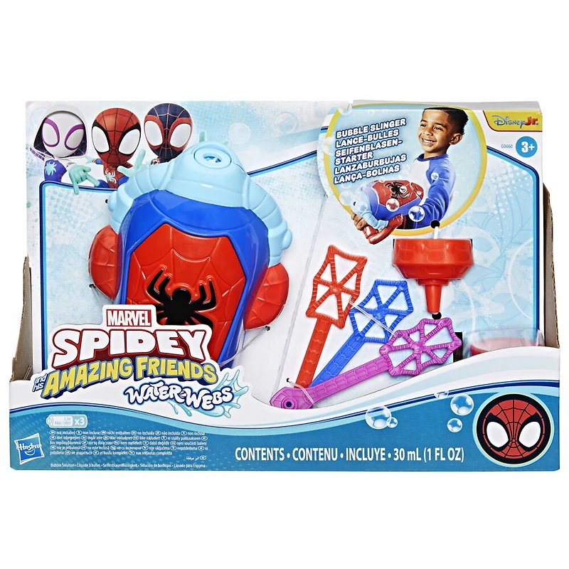 Marvel Spidey et ses Amis Extraordinaires Water-Webs, Lance-bulles, jouet de déguisement électronique