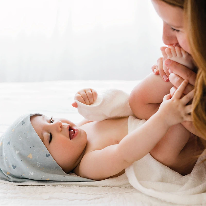 Serviette À Capuchon En Bambou Perlimpinpin- Coeur