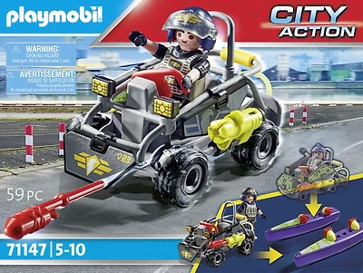 Playmobil - Tactical Police All Terrain Quad