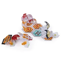 Bakugan Starter Pack 3-Pack, Diamond Gillator Ultra, Armored Alliance Collectible Action Figures