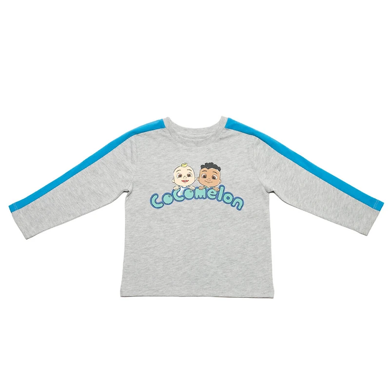 Cocomelon - Haut à manches longues - Gris chiné et bleu - Exclusivité Toys "R" Us
