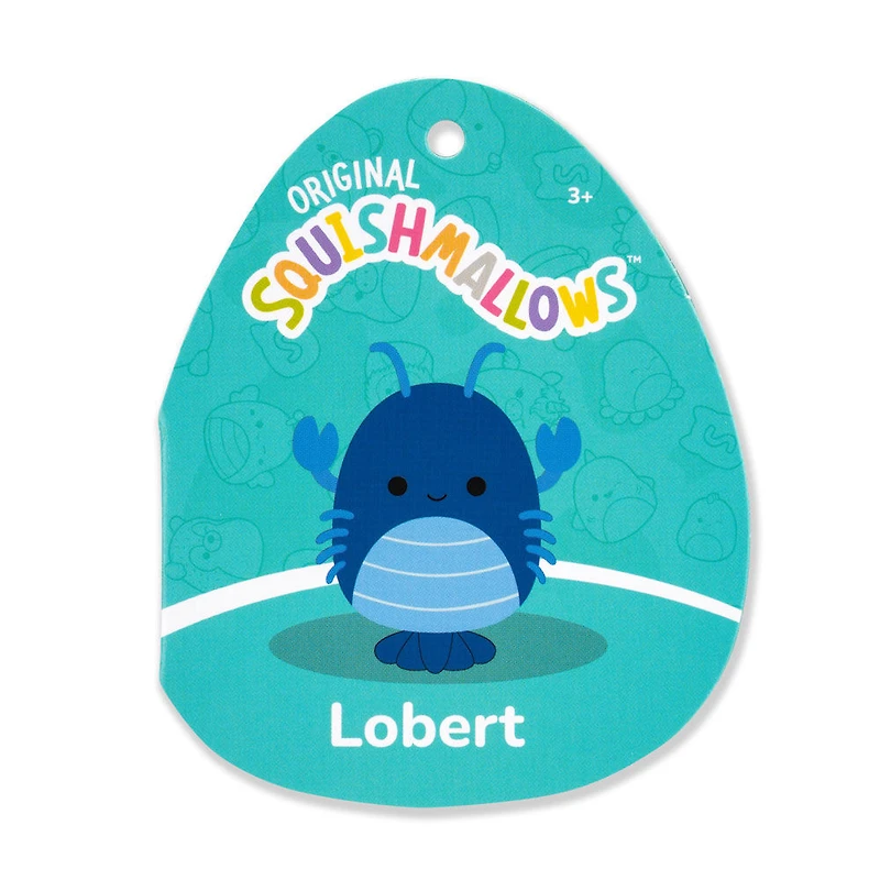Peluche Squishmallows 7.5" - Lobert le homard bleu
