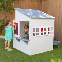Maisonnette pour enfants moderne pour l'extérieur - Blanc