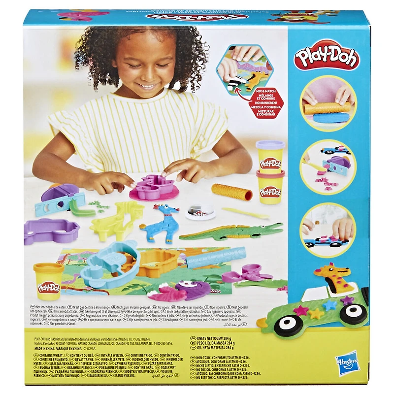 Play-Doh, Safari, coffret Play-Doh sur le thème des animaux, jouets de pâte - Notre exclusivité