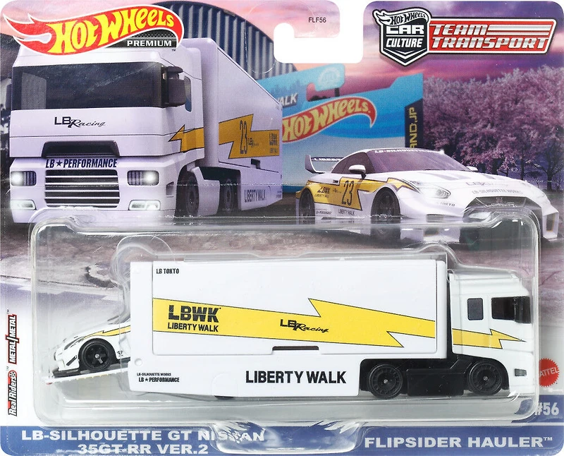 Hot Wheels Team Transport Camion et voiture de course