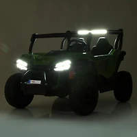 KIDSVIP Buggy d'aventure 2 places 24 V pour enfants 4X4 UTV porteur avec RC