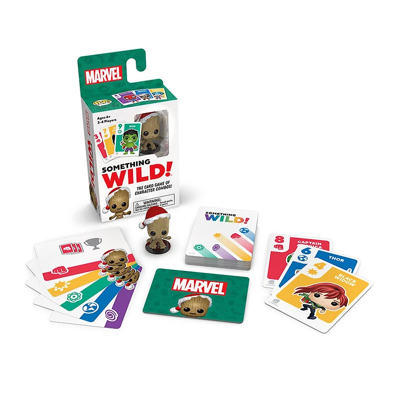 Funko Games Something Wild! Marvel - Holiday Baby Groot Card Game - English Edition