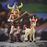 Dungeons et Dragons Cartoon Classics, pack de 2 figurines de 15 cm Bobby et Uni, dessin animé des années 80, inclut d12 DetD exclusif