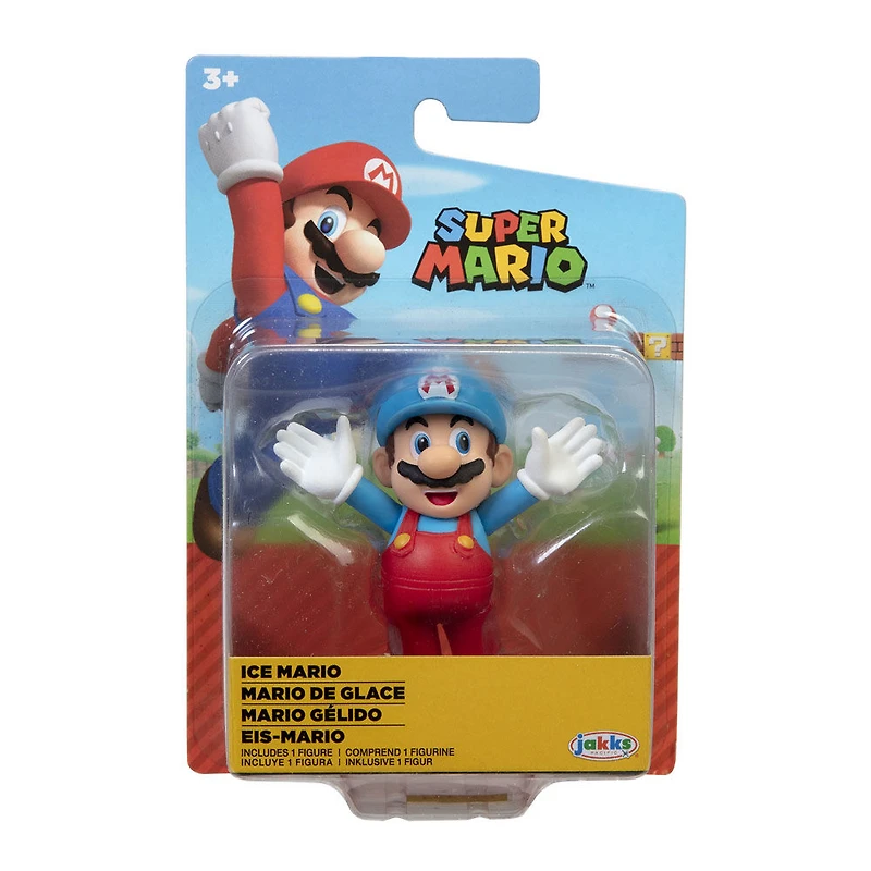 Assor. de figures Nintendo Mario 2,5 pouces - Mario de glace à bras ouverts (redeco)