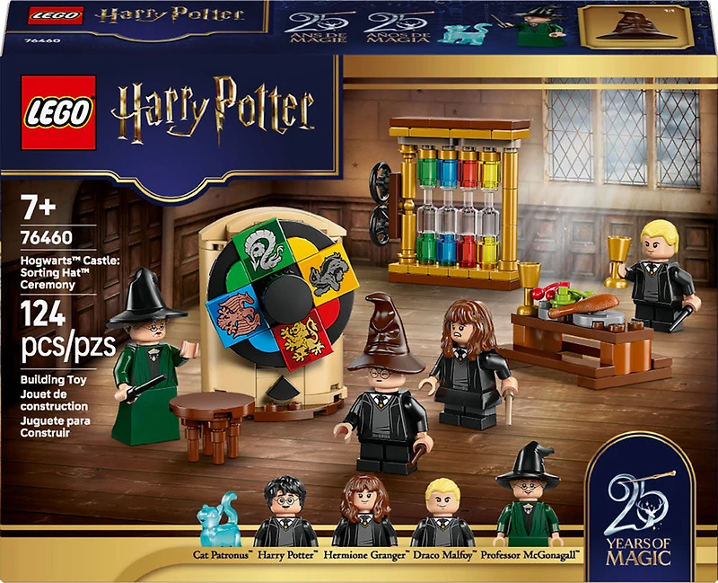 LEGO Harry Potter Le Château de Poudlard : la Cérémonie du Choixpeau - Ensemble de Construction avec 4 Figurines 76460