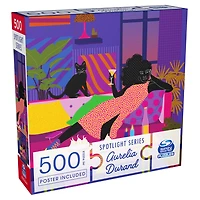 500-Piece Jigsaw Puzzle, Artist Spotlight Series Aurelia Durand, Lemon Cake, by Spin Master Puzzles - English Edition