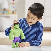 Spidey et ses Amis Extraordinaires, Hulk Casseur de mur, figurine de 25 cm à plusieurs visages avec mur en brique