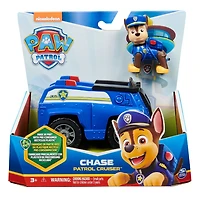 PAW Patrol, Chase Patrol Cruiser, Véhicule avec figurine articulée à collectionner, jouets respectueux de la planète