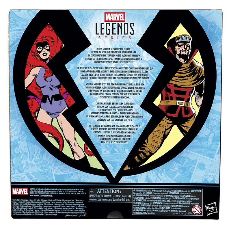 Marvel Legends Series, pack de 2 figurines Inhumans Marvel's Médusa et Marvel's Gorgone