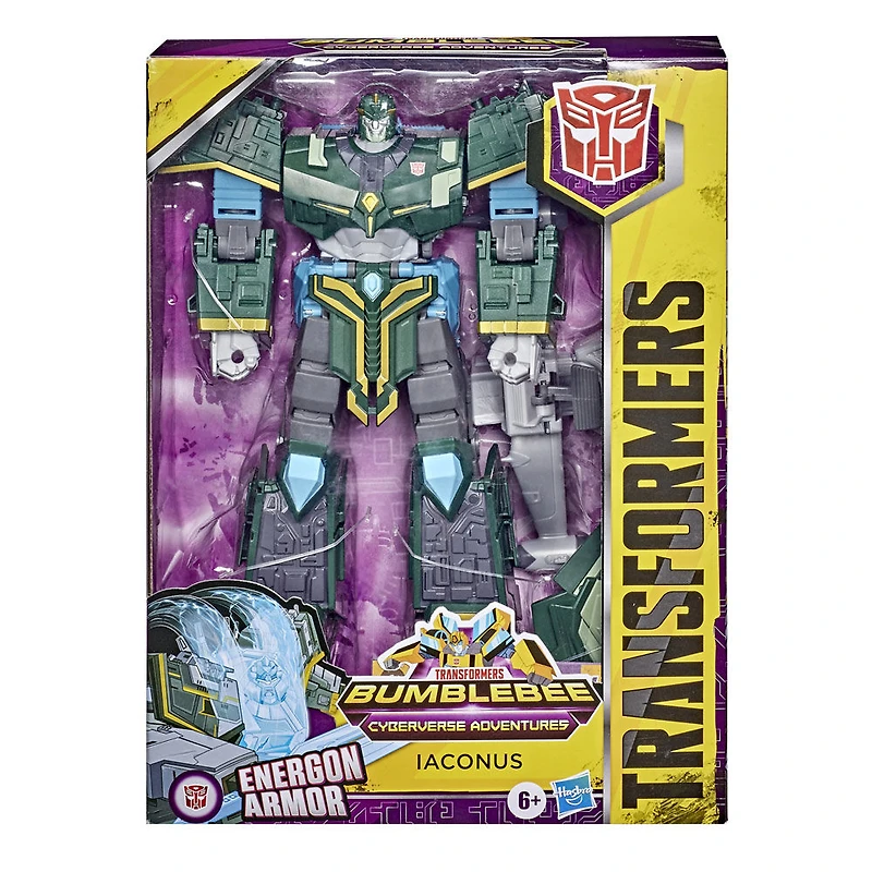 Transformers Bumblebee Cyberverse Adventures, figurine Iaconus de 22,5 cm, classe Ultime