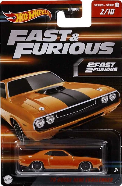 Hot Wheels Véhicule Fast & Furious 70 Dodge Hemi Challenger