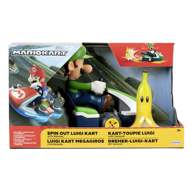 Assort. de voitures dérapantes Mario Kart de 2,5 pouces -  Luigi