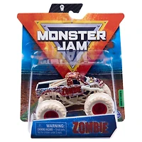 Monster Jam, Monster truck Zombie officiel, véhicule en métal moulé, série Bone Yard Trucks, échelle 1:64