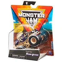 Monster Jam, Monster truck Mohawk Warrior officiel, véhicule en métal moulé, série Bone Yard Trucks, échelle 1:64