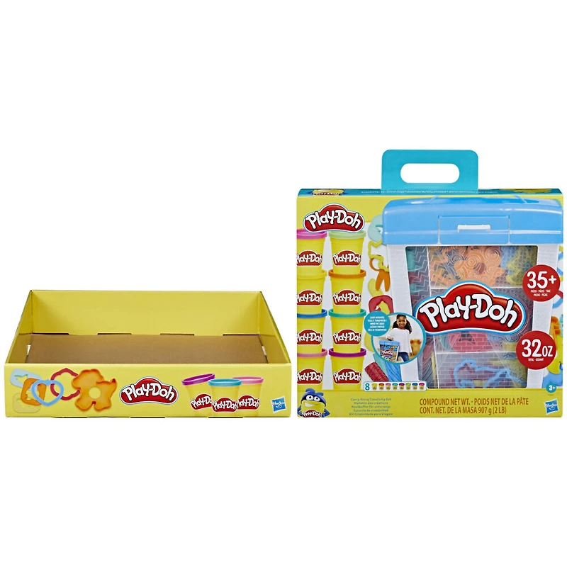 Play-Doh Carry-Along Creativity Set with 40 Tools, 8 Cans, and Carrying Case, Non-Toxic - R Exclusive