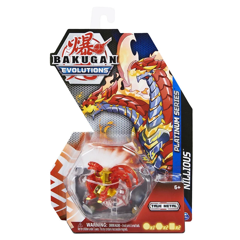 Bakugan Evolutions, Surturan, Bakugan True Metal Platinum Series, 2 BakuCores et carte Personnage