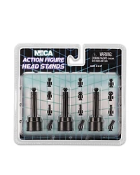 Action Figure Head Display Stand- Black- 3 Pack
