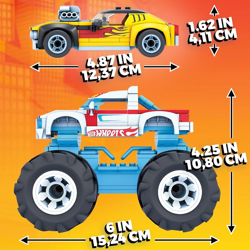 Mega Construx - Hot Wheels Rodger Dodger et Hot Wheels Racing