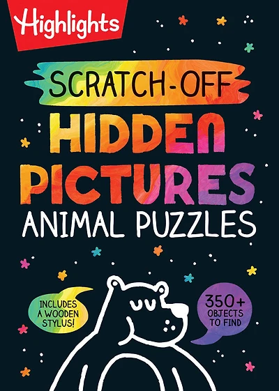 Scratch-Off Hidden Pictures Animal Puzzles - Édition anglaise