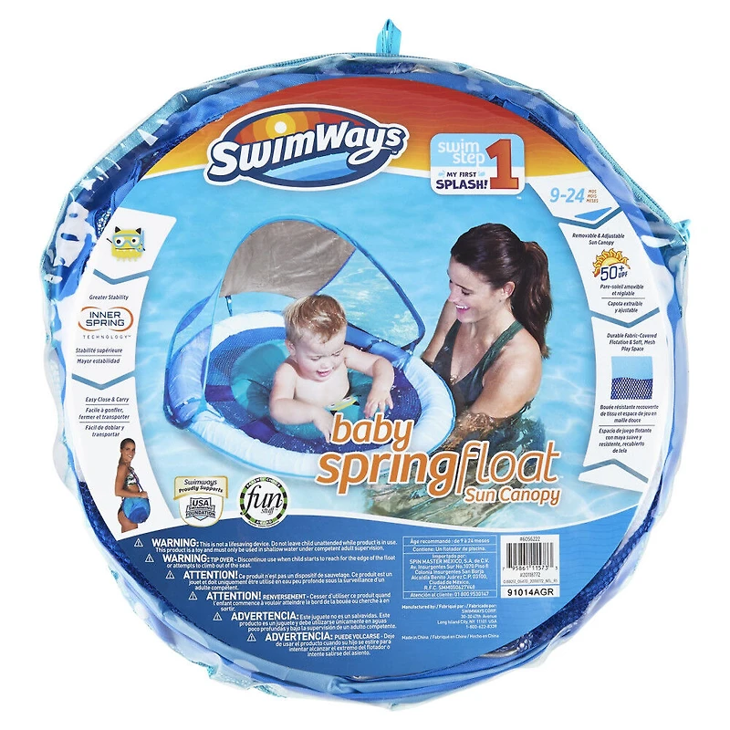 SwimWays, Bouée et pare-soleil Baby Spring Float