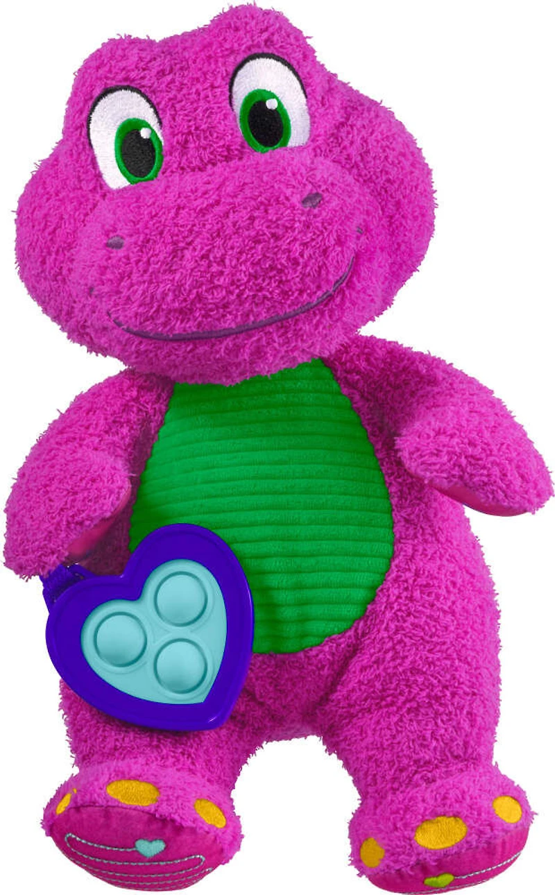 Jouet sensoriel en peluche Le monde de Barney de Fisher-Price avec activités d'éveil pour les tout-petits