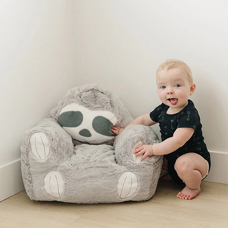 Chaise en peluche pour tout-petits Cuddo Buddies - Paresseux