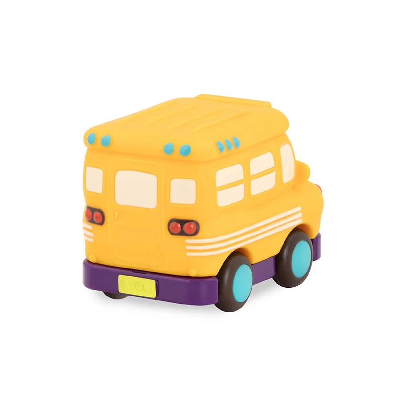 B. Toys Mini Wheee-Ls! Yellow Bus Gus, Pull-Back Toy School Bus