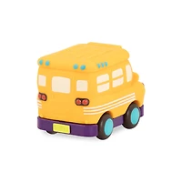 B. Toys Mini Wheee-Ls! Yellow Bus Gus, Pull-Back Toy School Bus