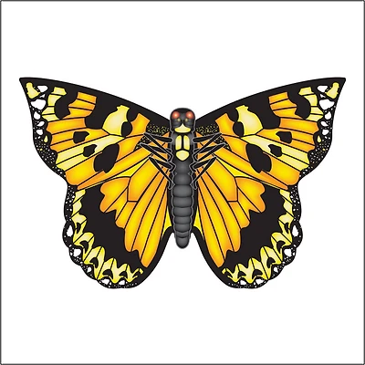 Cerf-volant papillon - jaune