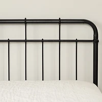 Vito Lit complet en métal Simple Noir solide