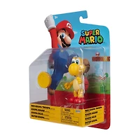  Figurine 4 pouces Nintendo - Koopa Troopa rouge avec Pièce de monnaie