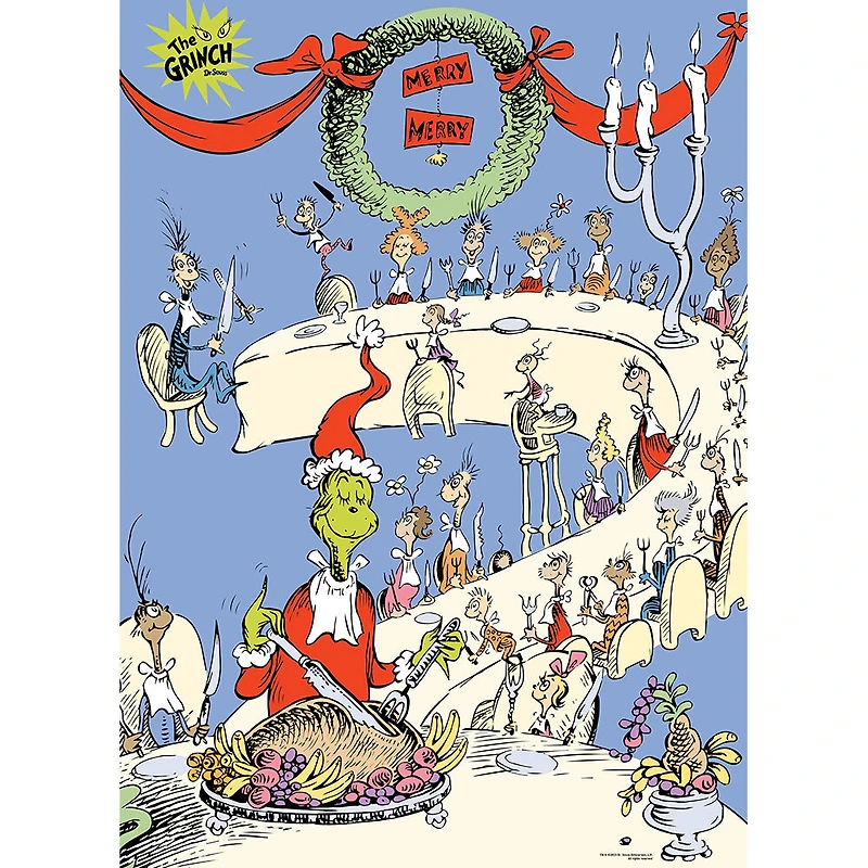 USAopoly Dr. Seuss The Grinch Feast 1,000 Piece Puzzle - English Edition