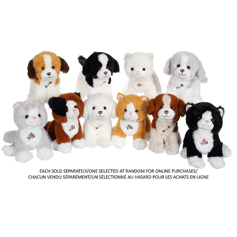 Gipsy - Chiens et Chats Avec Sons 18cm Peluche (Un Selectionne Au Hasard Pour Les Achats en Ligne)