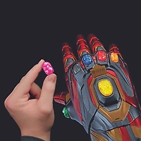 Marvel Legends Series, gant électronique articulé Iron Man Nano Gauntlet, lumières