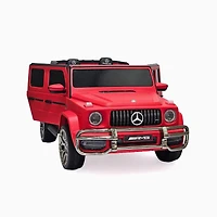 KIDSVIP Voiture 2 places à enfourcher Mercedes G Series 24V 4x4 Kids sous licence officielle avec roues en caoutchouc, musique, RC