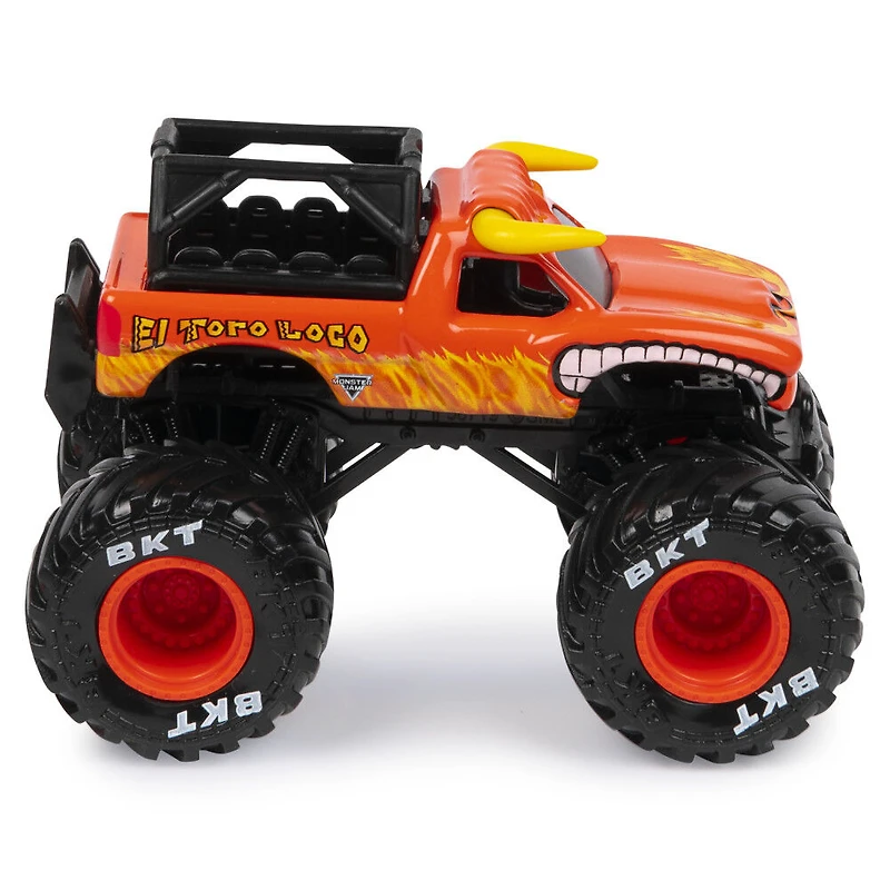Monster Jam, Monster truck El Toro Loco officiel, véhicule en métal moulé, série Ride Trucks, échelle 1:64