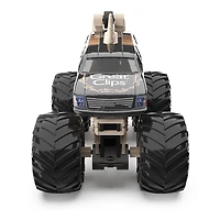 Monster Jam, Monster truck Mohawk Warrior officiel, véhicule en métal moulé, série Bone Yard Trucks, échelle 1:64