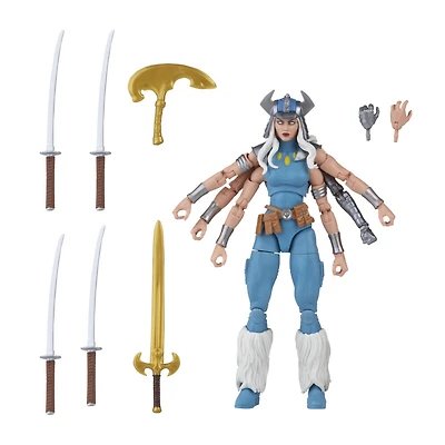 Marvel Legends Series X-Men, figurine articulée Marvel's Spiral classique de 15 cm, 8 accessoires