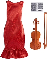 ​Barbie Fashion Pack, Career Violinist Doll Clothes for Barbie with 1 Dress, Violin & Bow