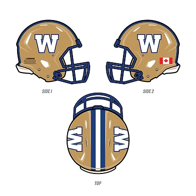 Réplique du mini casque des Blue Bombers de Winnipeg de la LCF